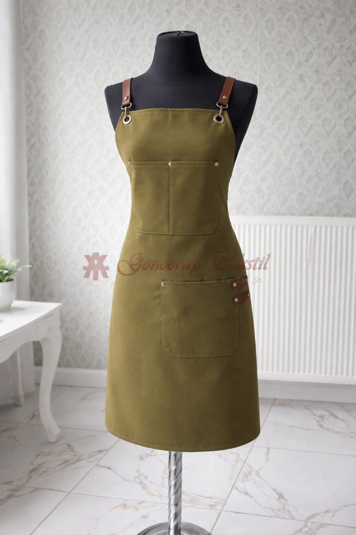 Haki Yeşil Mutfak Önlüğü